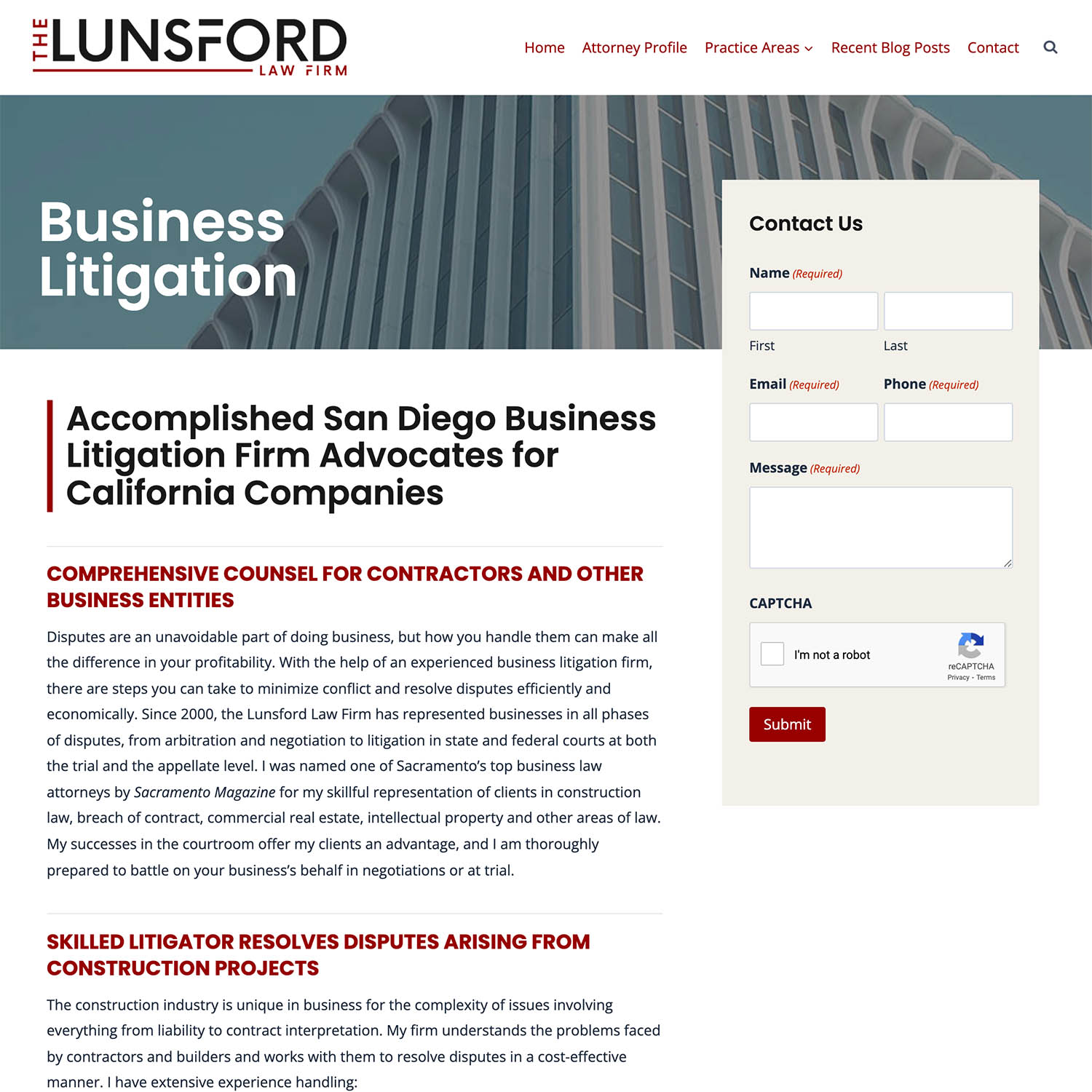 law firm website designer wordpress