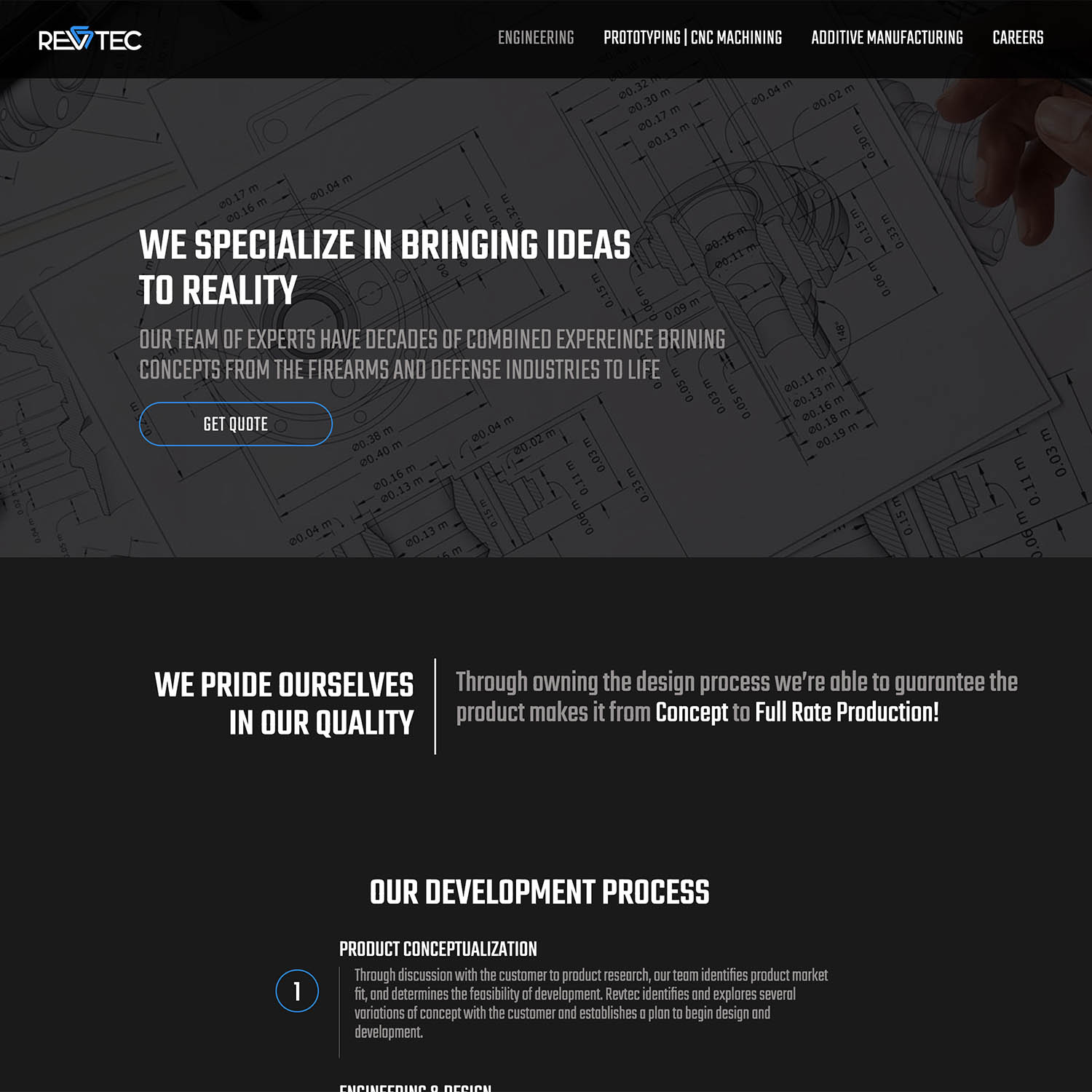 CNC Machining WordPress Website Developer